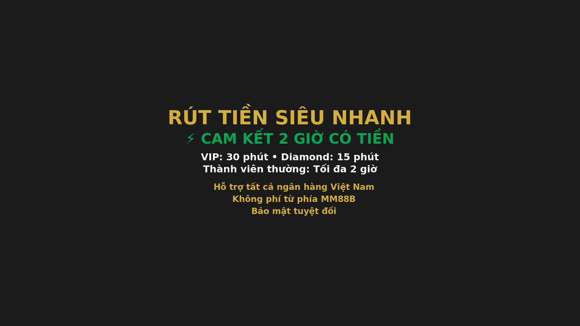 Rút tiền nhanh chóng